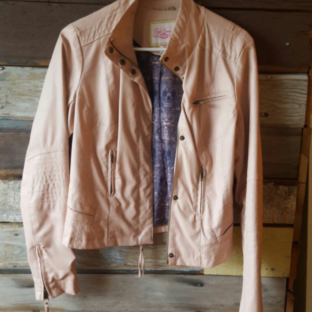 Pink Envelope pink faux leather jacket - Picture 1 of 10